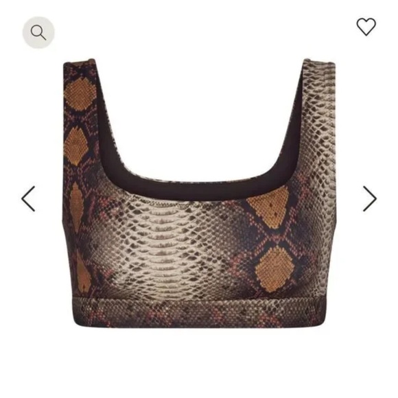 NWT SKIMS recycled swim tank bikini top M - Picture 3 of 6